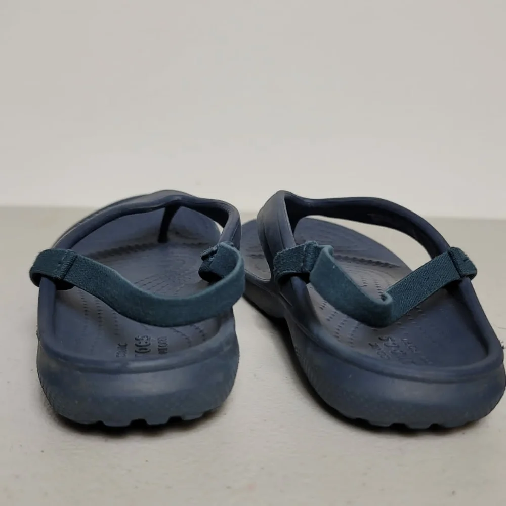 Crocs toddler Slice Sandals Sz C12 blue
